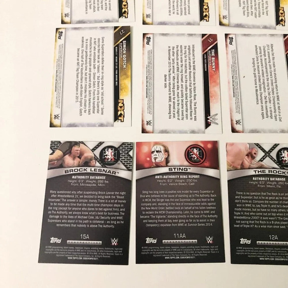 2016  WWE Topps Lot of 23 Wrestling Cards NXT Mix Lot - Picture 14 of 16
